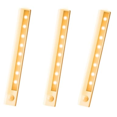 INF LED-valonauha liiketunnistimella 3 kpl Lämmin valkoinen