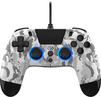 Gioteck VX-4 Plus PlayStation 4 USB langallinen peliohjain (valkoinen)
