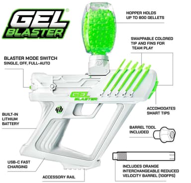 Gel Blaster Surge and Gellets vesikuulat & geelipallopyssy