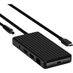 Unisynk 9 Port 4K 100W USB-C telakointiasema (musta)