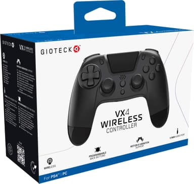 Gioteck VX-4 PlayStation 4 langaton peliohjain (musta)