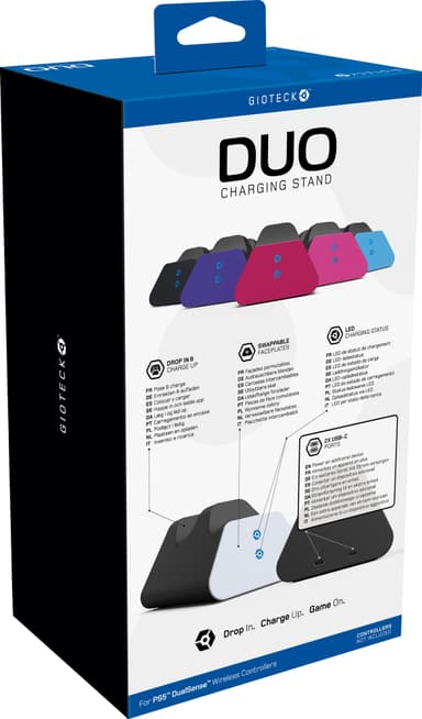 Gioteck Duo PlayStation 5 Charging latausasema peliohjaimille