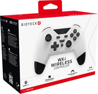 Gioteck WX-4 Nintendo Switch langaton peliohjain (valkoinen)