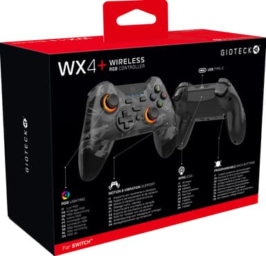 Gioteck VX-4 PlayStation 4 USB langallinen peliohjain (musta)