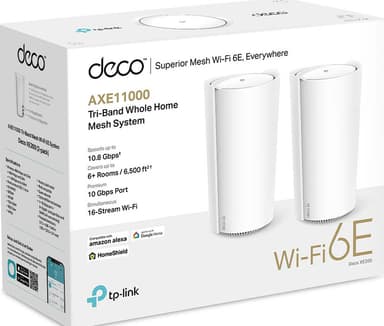 TP-Link Deco XE200 AXE11000 Mesh WiFi järjestelmä (2 kpl)
