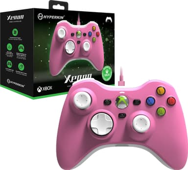 Hyperkin Cirka Xenon Xbox USB-C langallinen peliohjain (pinkki)