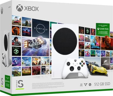 Xbox Series S 512GB Starter Pack pakkaus (valkoinen)