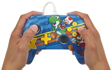 PowerA Nintendo Switch Enhanced USB langallinen peliohjain Mushroom K.