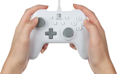 PowerA Nintendo Switch USB langallinen peliohjain (valkoinen)