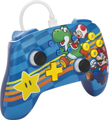 PowerA Nintendo Switch Enhanced USB langallinen peliohjain Mushroom K.