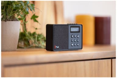 Pinell Micro kannettava digitaalinen radio (musta)