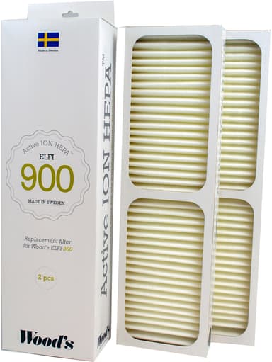 Woods Active ION HEPA ilmanpuhdistimen suodattimet WHE901 (2 kpl)