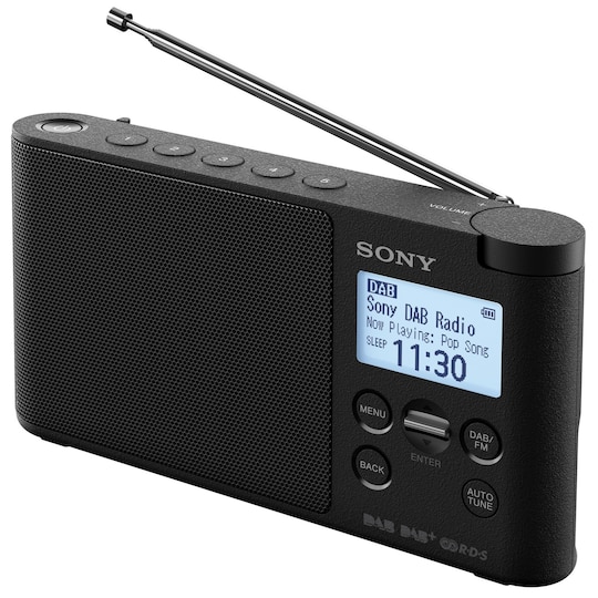 Sony kannettava radio XDR-S41D (musta)