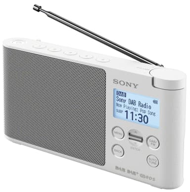 Sony kannettava radio XDR-S41D (valkoinen)