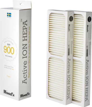 Wood s Active ION HEPA ilmanpuhdistimen suodattimet WHE901 (2 kpl)