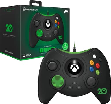 Hyperkin Duke Xbox 20th Anniversary langallinen peliohjain (musta)