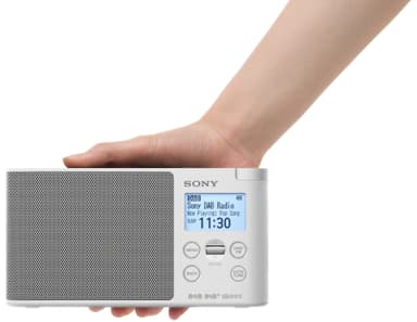 Sony kannettava radio XDR-S41D (valkoinen)