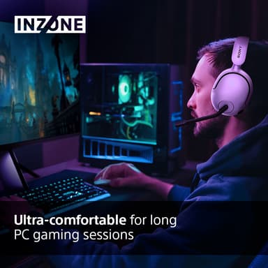 Sony Inzone H5 langattomat pelikuulokkeet (valkoinen)
