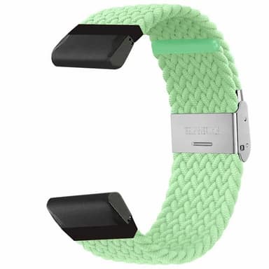 Punottu kellon ranneke Garmin Fenix 5X Plus - Pistachio