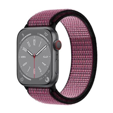 Nailon kellon renneke Apple Watch 9 (45mm) - True Berry