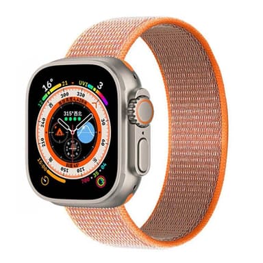 Nailon kellon renneke Apple Watch Ultra 2 (49mm) - Spicy Orange