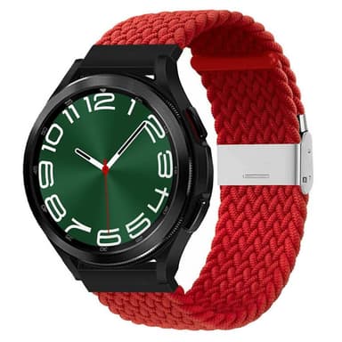 Punottu Kellon renneke Samsung Galaxy Watch 6 Classic (47mm) - darkred