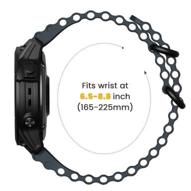 Ocean kellon ranneke Garmin D2 Delta PX - Midnightblue