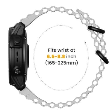 Ocean kellon ranneke Garmin Tactix Delta - Valkoinen