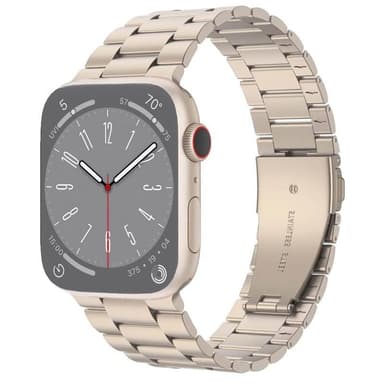 Kellon renneke ruostumatonta terästä Apple Watch 9 (41mm) - Starligh