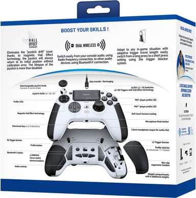 Nacon Revolution 5 Pro PlayStation 5/4 peliohjain (valkoinen)