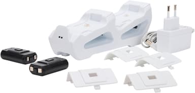 Gioteck Duo Xbox Charging latausasema peliohjaimille (valkoinen)