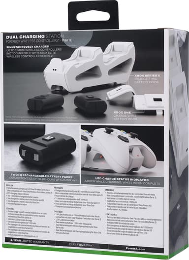 Gioteck Duo Xbox Charging latausasema peliohjaimille (valkoinen)