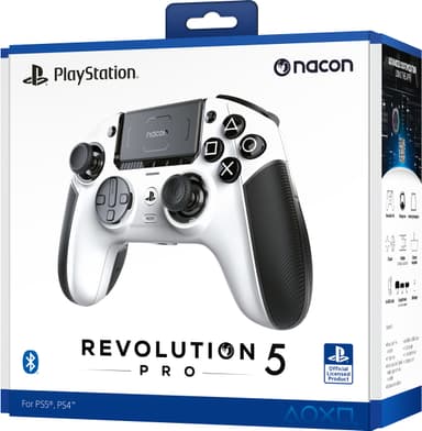 Nacon Revolution 5 Pro PlayStation 5/4 peliohjain (valkoinen)