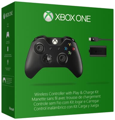 Xbox One langaton peliohjain + Play & Charge pakkaus
