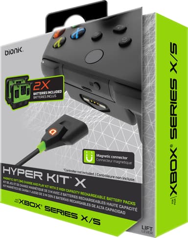 Bionik Xbox Series X/S Hyper Kit Battery akkupakkaus