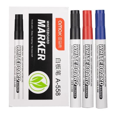 Valkotaulu Marker Pen Painting Piirustus - 3 kpl eri värejä