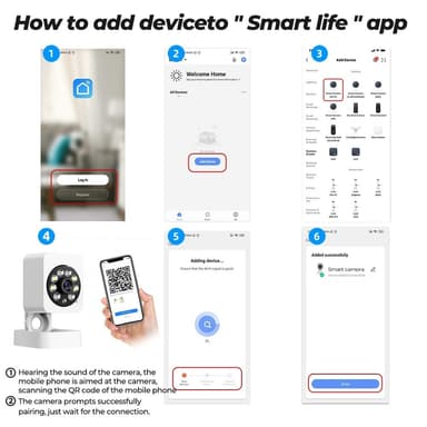Smart Home Security Human Monitor 1080 HD langaton WiFi-kamera