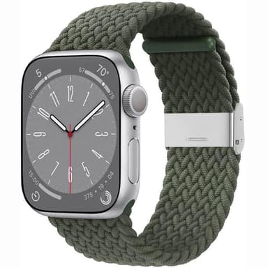 Punottu kellon renneke Apple Watch 9 (45mm) - Army