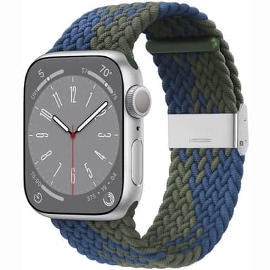 Punottu kellon renneke Apple Watch 9 (45mm) - Bluegreen