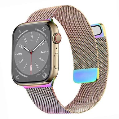 Milanese kellon renneke Apple Watch 9 (45mm) - Rainbow