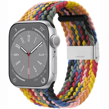 Punottu kellon renneke Apple Watch 9 (41mm) - Rainbow