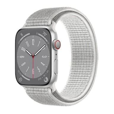 Nailon kellon renneke Apple Watch 9 (41mm) - Summit White