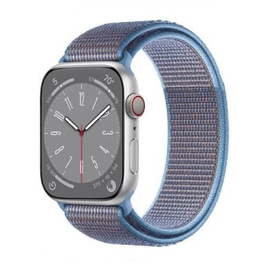 Nailon kellon renneke Apple Watch 9 (41mm) - Cerulean