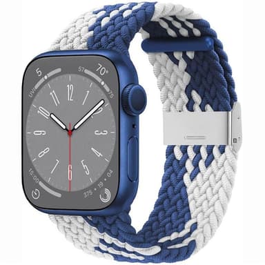 Punottu kellon renneke Apple Watch 9 (45mm) - Bluewhite