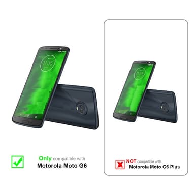 Motorola MOTO G6 Suojakuori Lompakkokotelo (Punainen)