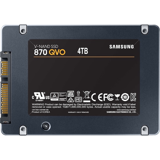 Samsung 870 QVO sisäinen SATA 2,5" SSD-muisti (4 TB)