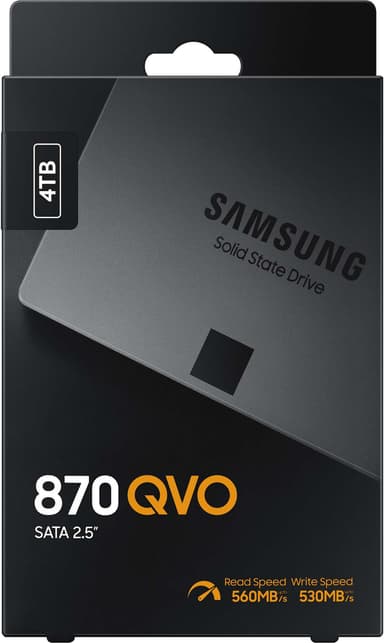 Samsung 870 QVO sisäinen SATA 2,5" SSD-muisti (4 TB)