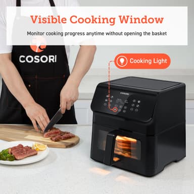 Cosori Premium II Plus kiertoilmakypsennin CAF-P653-KEUR (musta)