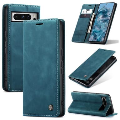 CaseMe Smart Magnet FlipCase Google Pixel 8 Pro - Sininen