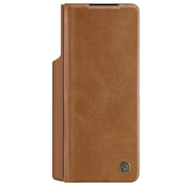 Nillkin Qin Pro kuori Samsung Galaxy Z Fold 5 - Ruskea